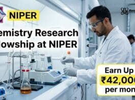 Chemistry Research Fellowship at NIPER | Candidates Apply Now