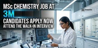 3M Hiring MSc Chemistry Graduates for R&D Job in Bangalore | Apply Now MSc Chemistry Job at 3M | Candidates Apply Now