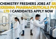 Pharma Hiring Alert: BSc Chemistry Freshers Jobs in Production – Apply Now! Chemistry Freshers Jobs at Sri Krishna Pharmaceuticals Pvt Ltd