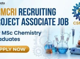 MSc Chemistry Job at CSIR-CSMCRI | Apply for Project Associate Role