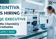 Zentiva is Hiring QC Executive | MSc Chemistry Graduates Apply Now MSc Chemistry Job at Zentiva | Quality Control Executive Role