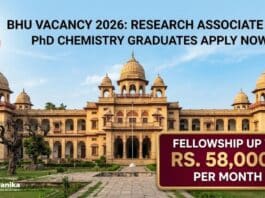 BHU Vacancy 2026: PhD Chemistry Job | Apply Now for Research Associate Job