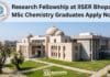 IISER Bhopal Vacancy 2026: MSc Chemistry Graduates Apply for Junior Research Fellowship Research Fellowship at IISER Bhopal | MSc Chemistry Graduates Apply Now