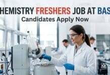 Chemistry Freshers Job at BASF | Candidates Apply Now