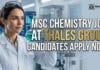 MSc Chemistry Job at Thales Group| Candidates Apply Now