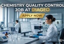 Chemistry Quality Control Job at Diageo | Candidates Apply Now