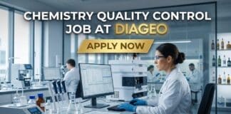 Chemistry Quality Control Job at Diageo | Candidates Apply Now