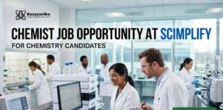 Chemist Job at Scimplify | Chemistry Candidates | Apply Now