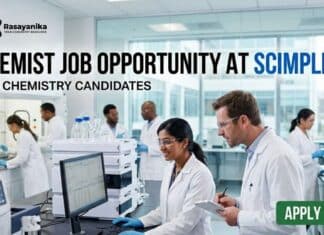 Research Chemist CDMO Job in Hyderabad | MSc Chemistry Opportunity Chemist Job at Scimplify | Chemistry Candidates | Apply Now
