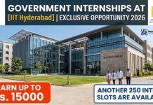 250 Internship Slots with Rs.15,000 Stipend For Chemistry – Apply for SURE 2026 Summer Internship at IIT Hyderabad Government Internship at IIT Hyderabad | Exclusive Opportunity