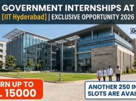 Government Internship at IIT Hyderabad | Exclusive Opportunity