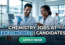 Chemistry Jobs at AkzoNobel – Junior Specialist Colorants in Bangalore Chemistry Jobs at Akzonobel | Candidates | Apply Now