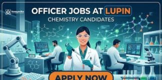 Officer Job at Lupin Limited – Great Opportunity for MSc Chemistry Professionals Officer Job at Lupin | Chemistry Candidates | Apply Now