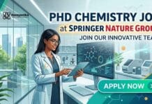 PhD Chemistry Job at Springer Nature Group | Candidates Apply