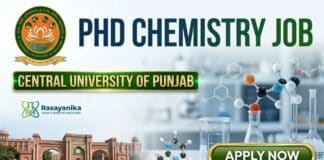 PhD Chemistry Job Opportunity – PDRF Recruitment at Central University of Punjab PhD Chemistry Job at Central University of Punjab | Apply Now
