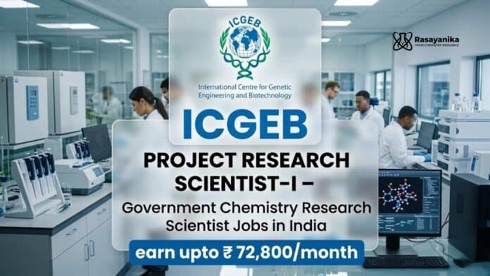 Chemistry research scientist job at ICGEB | Government Vacancy
