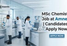 MSc Chemistry Job at Amneal |  Candidates Apply for the Role