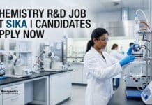 Chemistry R&D Job at Sika | Candidates Apply Now