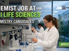 Chemist Job at Sai Life Sciences | Chemistry Candidates | Apply