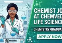 Chemveda Life Sciences is Hiring Research Chemist | Apply Now Chemist Job at Chemveda Life Sciences | Analytical & Organic Chemistry Graduates Apply Now