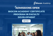 Biocon Academy Certificate Program in Faculty Development
