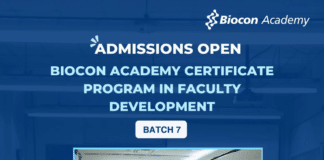 Biocon Academy Certificate Program in Faculty Development