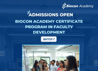 Biocon Academy Certificate Program in Faculty Development – Batch 7 | Admissions Open Biocon Academy Certificate Program in Faculty Development