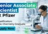 MSc Chemistry Job at Pfizer | Apply Now Senior Associate Scientist Jobs