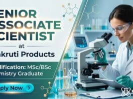 MSc Chemistry Job at Prakruti Products | Apply Now For Senior Chemist Role