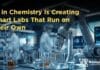 AI in Chemistry powered smart lab with robotic system running autonomous chemical experiments
