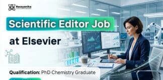 Scientific Editor Job at Elsevier | PhD Chemistry Graduates Apply Now