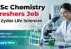 BSc Chemistry Freshers Job Trainee Officer | Walk-in Interview 