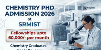 SRM Recruitment opens PhD Admission 2026 with fellowship benefits