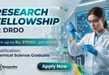 JRF Job at DRDO | Chemical Science Graduates Apply Now