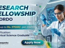 JRF Job at DRDO | Chemical Science Graduates Apply Now