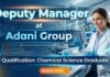 MSc Chemistry Job at Adani Group | Apply Now for Deputy Manager Role
