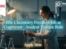 BSc Chemistry Freshers Job at Cognizant | Apply Now for Analyst Trainee Role