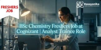 Cognizant Hiring Analyst Trainee | Chemistry Fresher Jobs 2026 BSc Chemistry Freshers Job at Cognizant | Apply Now for Analyst Trainee Role