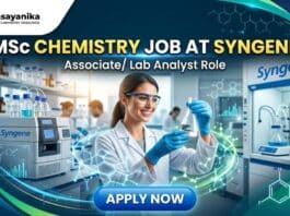 BSc Chemistry Job at Syngene | Apply Now for Associate/ Lab Analyst Role