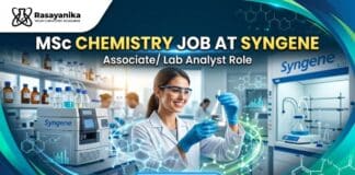 BSc Chemistry Job at Syngene | Apply Now for Associate/ Lab Analyst Role
