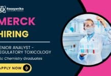 MSc Chemistry Job at Merck | Apply Now for Senior Analyst - Regulatory Toxicology