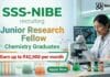 Government Job for Chemistry Graduates at SSS-NIBE | Apply Now for JRF Job