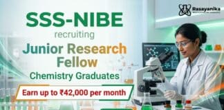 Government Job for Chemistry Graduates at SSS-NIBE | Apply Now for JRF Job
