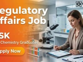 Regulatory Affairs Job at GSK | BSc Chemistry Graduates Apply Now
