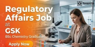 Regulatory Affairs Job at GSK | BSc Chemistry Graduates Apply Now