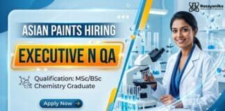 MSc Chemistry Job at Asian Paints | Apply Now for Executive QA Job 