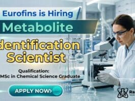 MSc Chemistry Job at Eurofins | Apply Now for Metabolite Identification Scientist Role