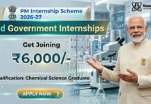 PM Internship Scheme for Chemical Sciences 2026-27 | Apply Now for Paid Government Internships at Top Companies PM Internship Scheme 2026-27 | Paid Government Internships for Chemical Sciences Candidates