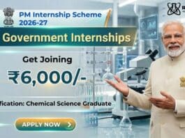 PM Internship Scheme 2026-27 | Paid Government Internships for Chemical Sciences Candidates