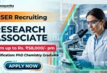NISER is inviting application for Research Associate | PhD Graduates Apply & Earn up to Rs. ₹58,000/- pm PhD Chemistry Job at NISER | Apply Now for Research Associate Position